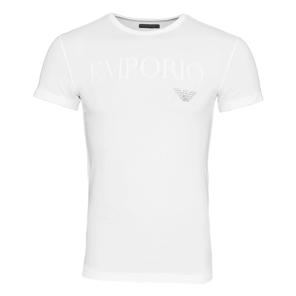 Emporio Armani Basic R-Neck T-Shirt Shortsleeve White Heren