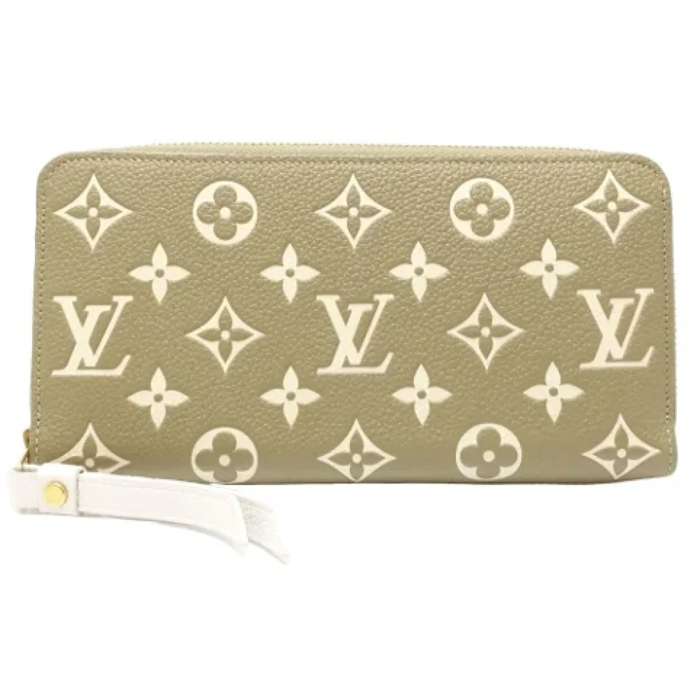 Louis Vuitton Vintage Pre-owned Leather wallets Green Dames