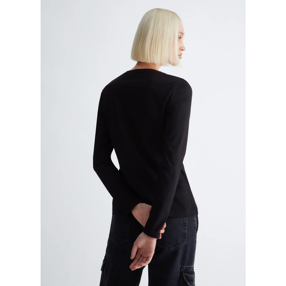 Liu Jo Stijlvolle T-shirt Black Dames
