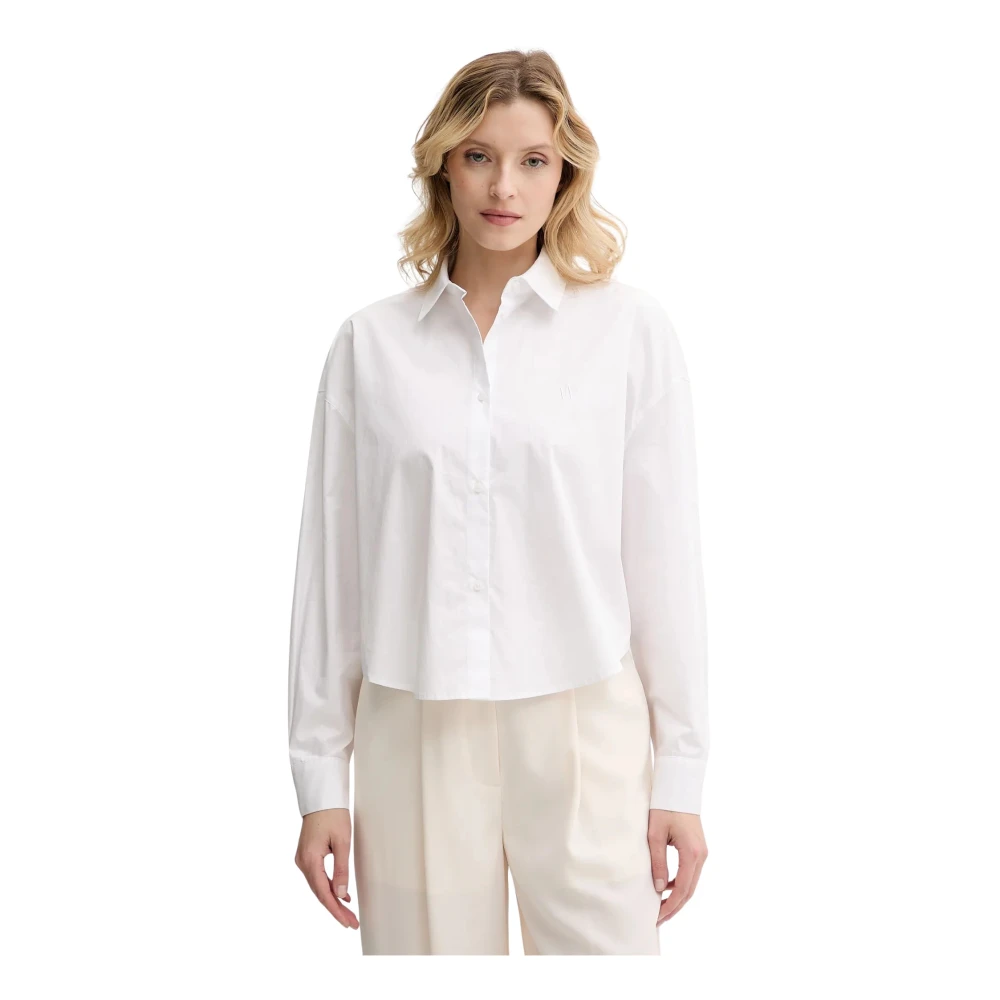 Armani Exchange Donna Bianco - Camicia In Cotone - Blouses & Shirts - L