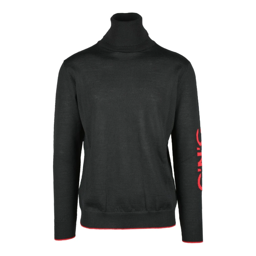 Costume National Stijlvolle Gebreide Trui Mix Cashmere Black Heren