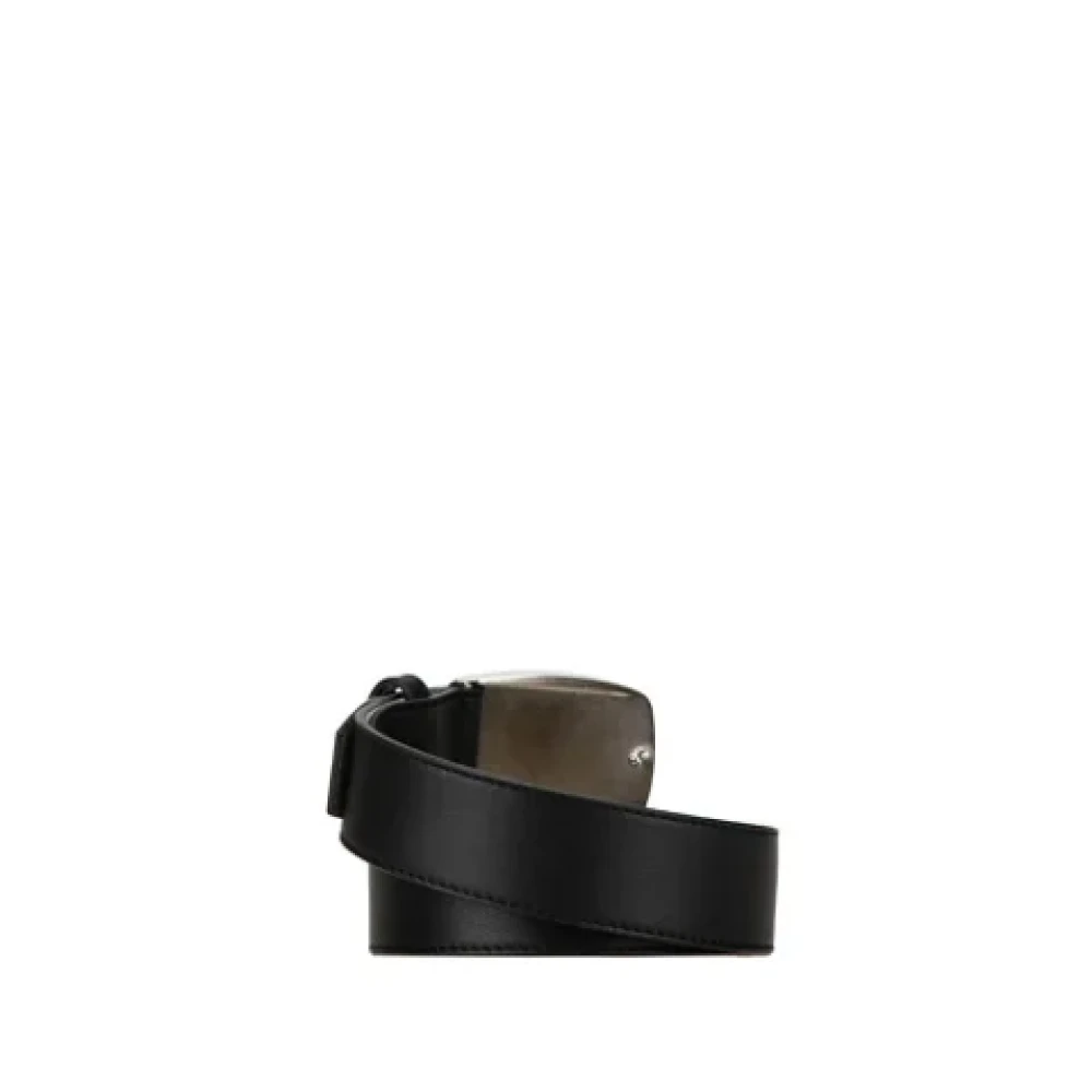 Bvlgari Vintage Pre-owned Leather belts Black Heren