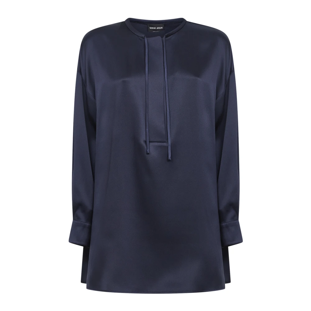 Giorgio Armani Damen Blau Blusen & Hemden, Lgröße: