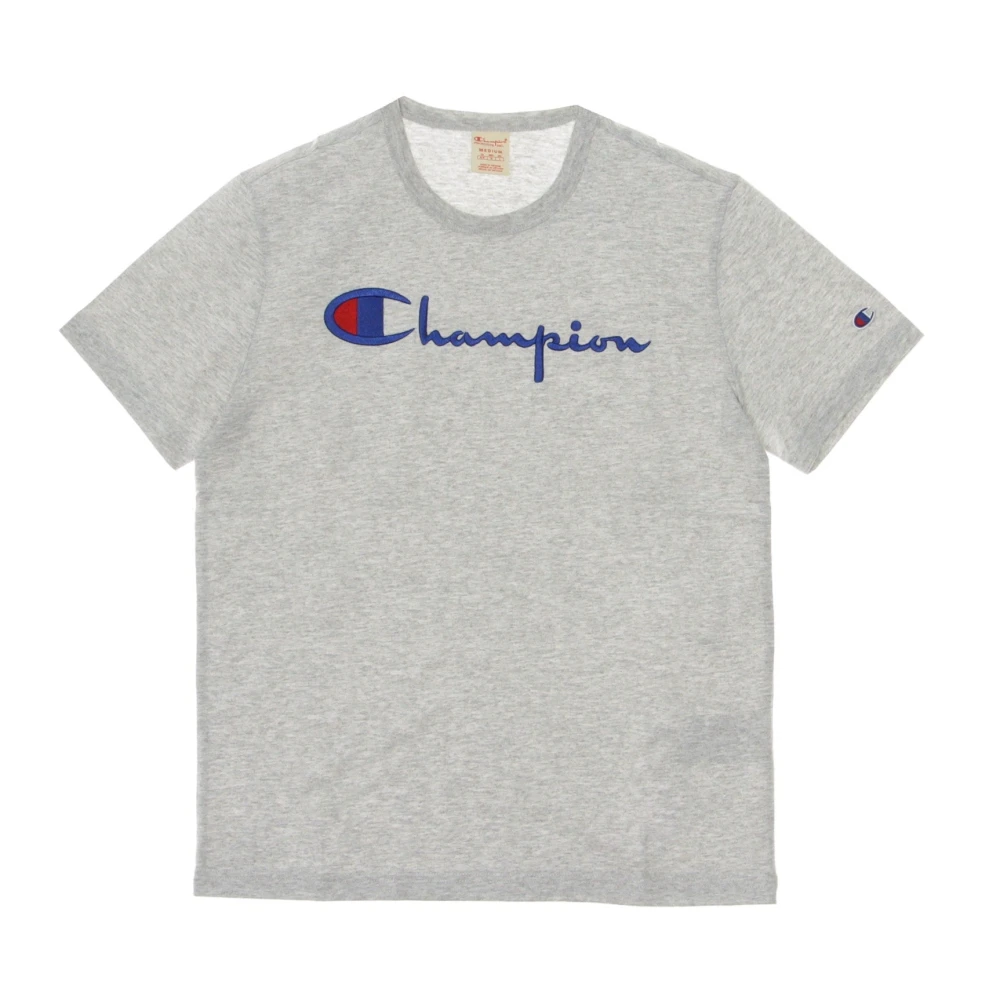 Champion Heather Crewneck Tee Gray Heren