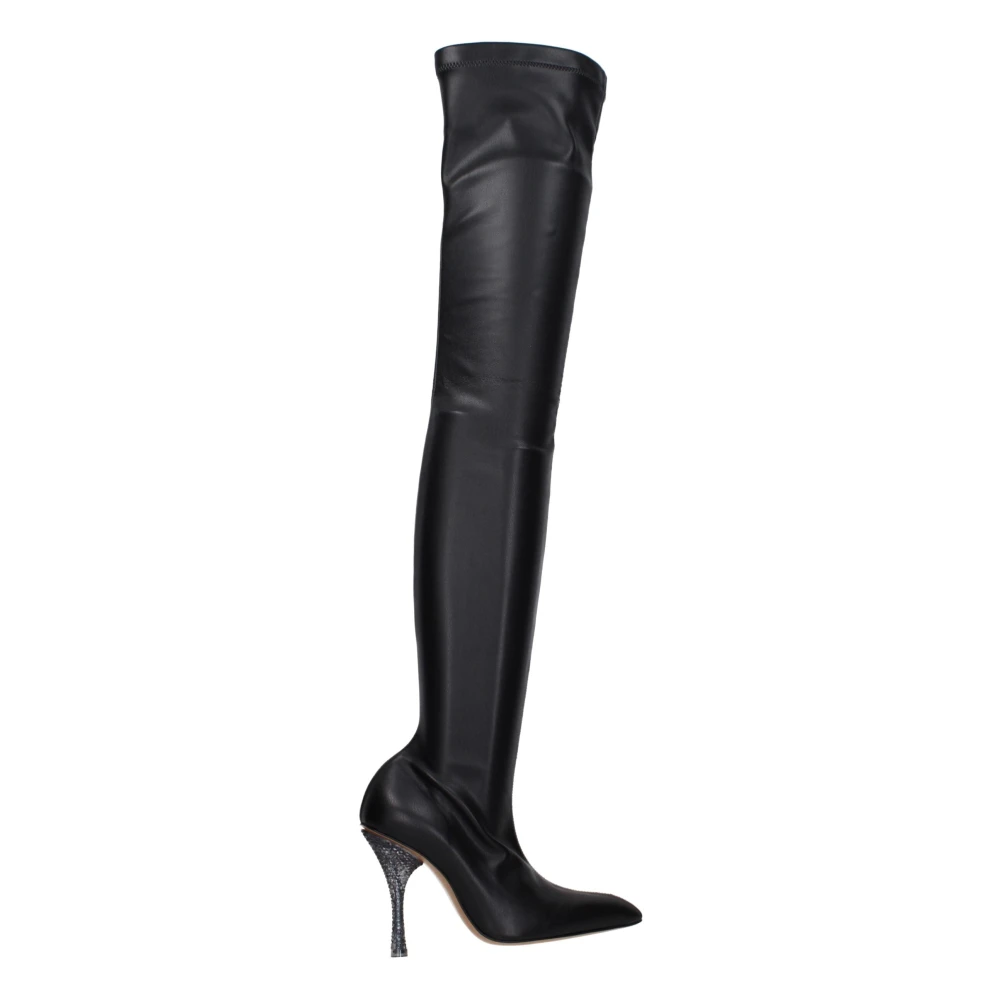 Off White Owie04bmat0011010 Over-The-Knee Boot - Female - Over-The-Knee Boots - Black - 3 Uk - Shoes