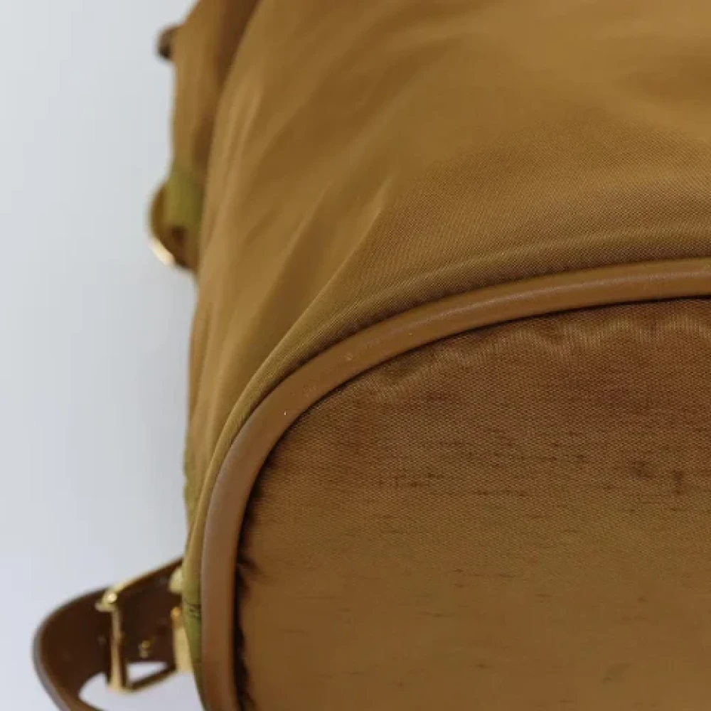 Celine Vintage Pre-owned Fabric backpacks Brown Dames