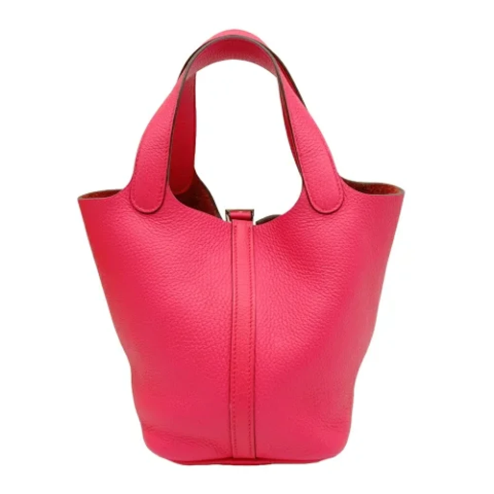 Hermès Vintage Pre-owned Fabric handbags Pink Dames