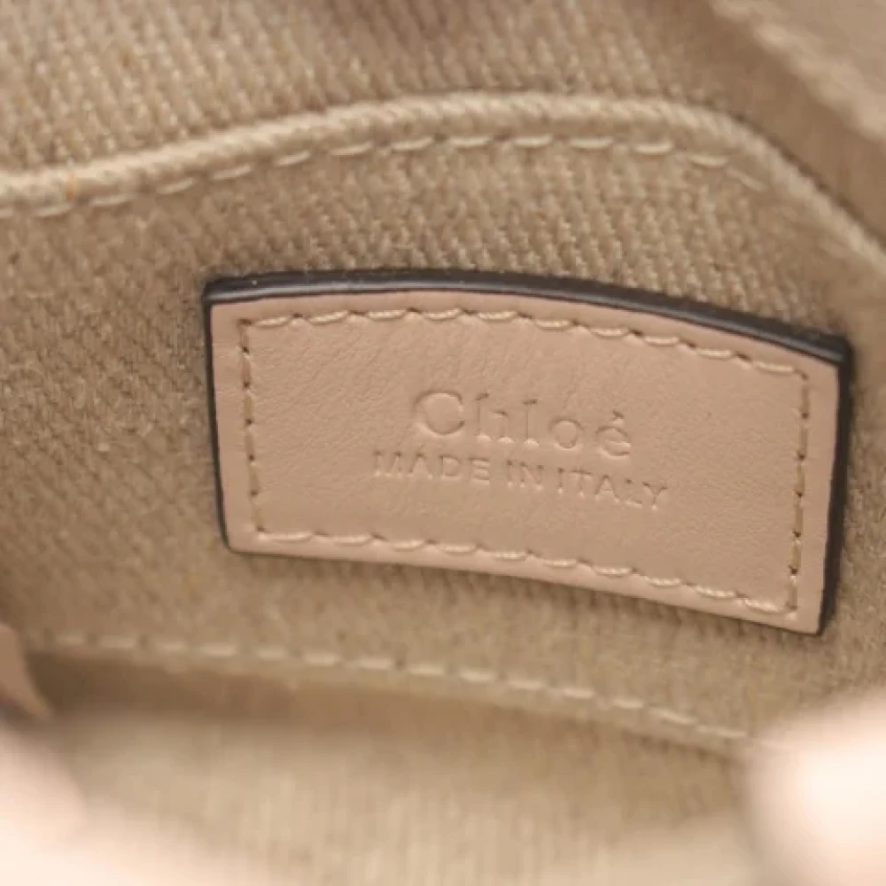 Chloé Pre-owned Leather handbags Beige Dames