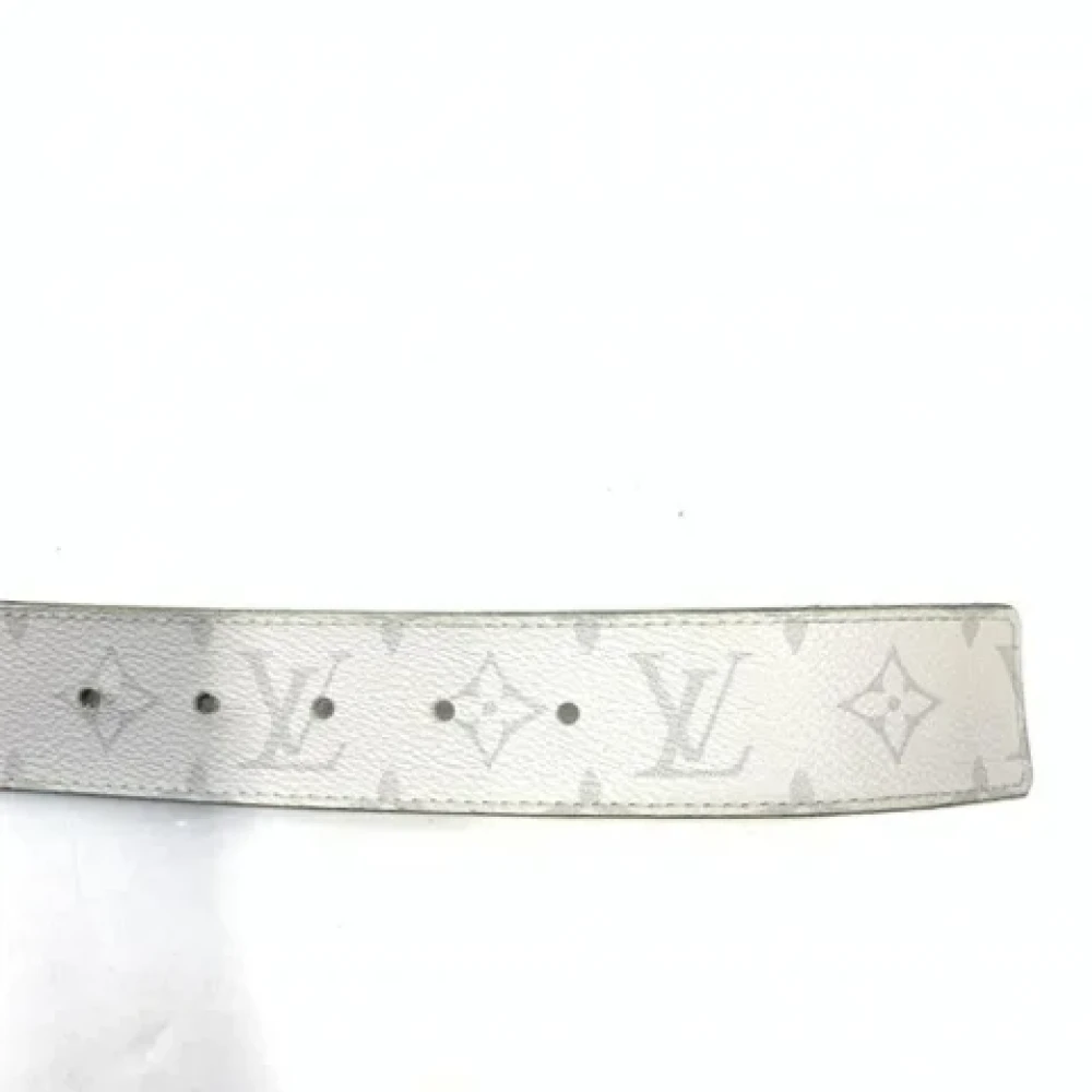 Louis Vuitton Vintage Pre-owned Canvas belts White Dames