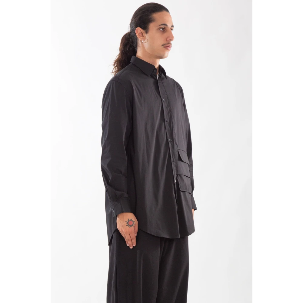 Y-3 Zwarte Cargo Shirt voor Mannen Black Heren
