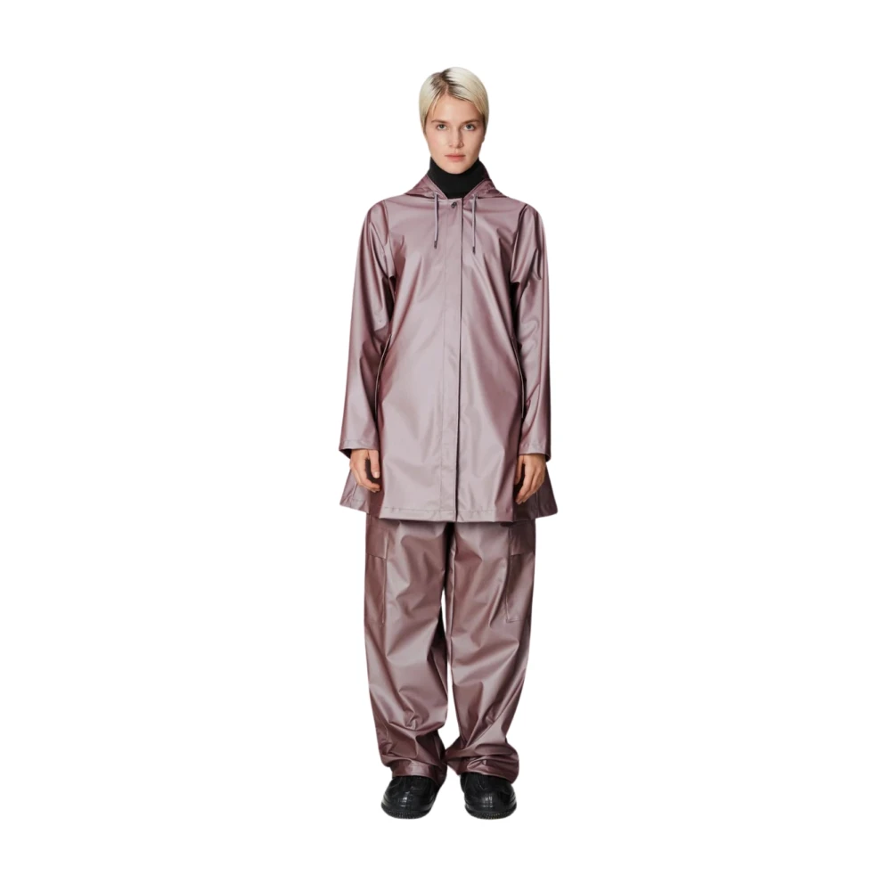 Rains A-lijn Jas voor Vrouwen Pink Unisex