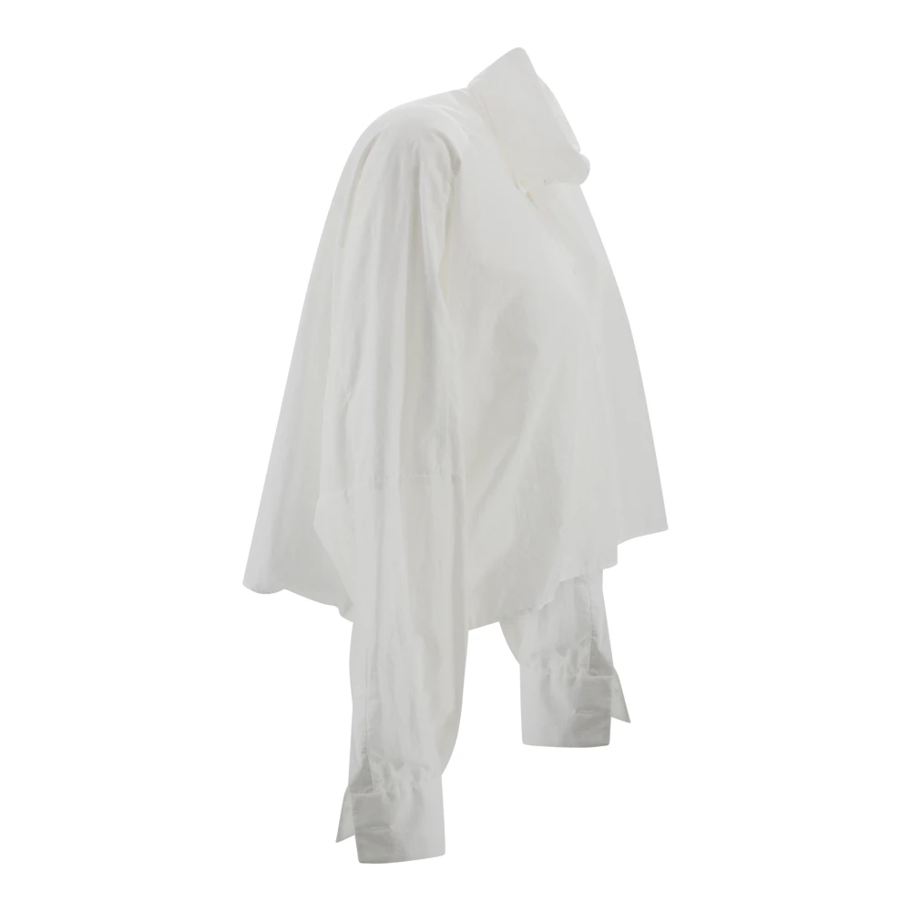 Philosophy di Lorenzo Serafini Witte Button-Down Shirt met Uniek Design White Dames