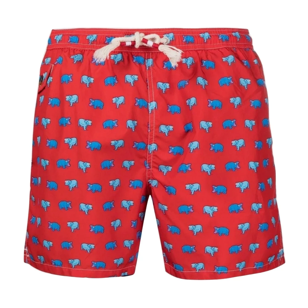 Mc2 Saint Barth Uomo Rosso Costumi Da Bagno, L, New,
