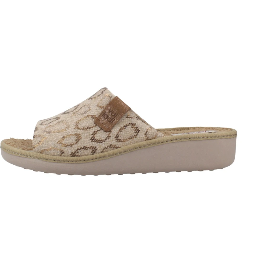 Vulladi Vrouw Beige Zapatilla Flex
