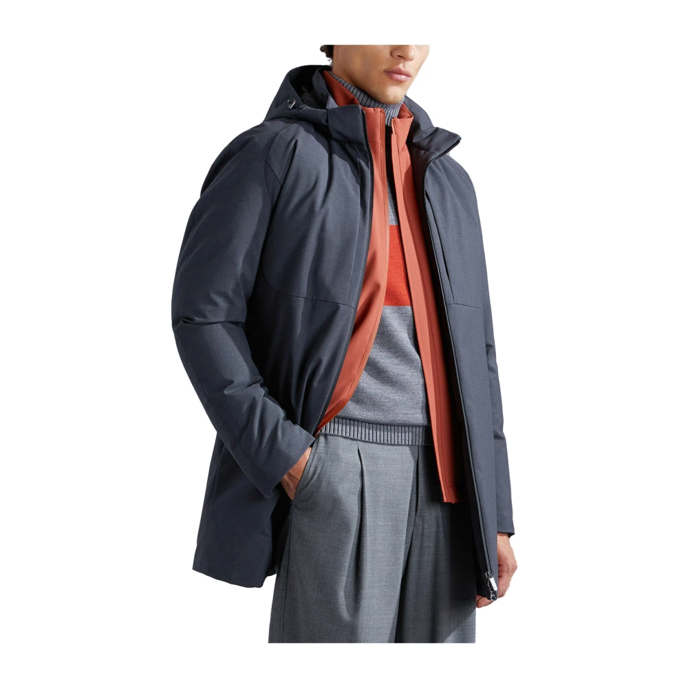 PAUL & SHARK Veelzijdige Parka met Re-Goose Down Black Heren