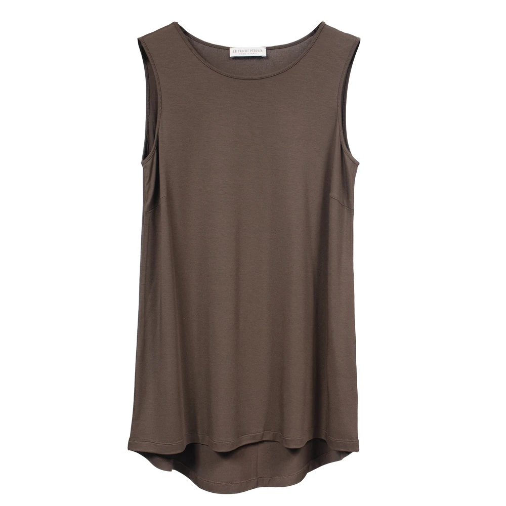 Tops > Sleeveless Tops - - Le Tricot Perugia - Modalova