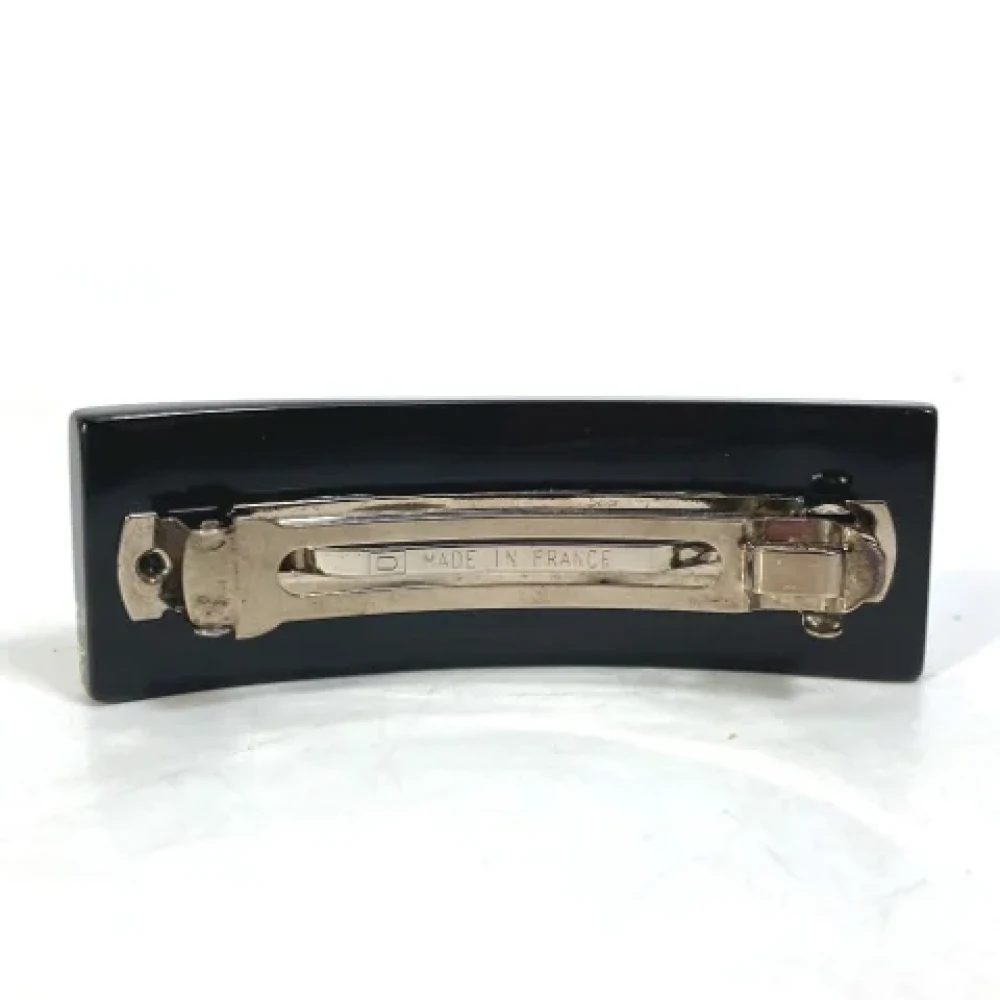Chanel Vintage Pre-owned Fabric hair-accessories Black Dames