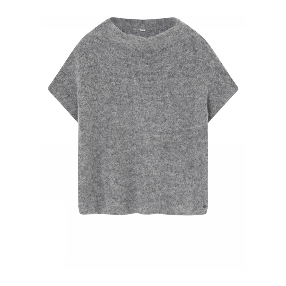 Gustav Gebreide Cape Strik 54436 3757 91610-Elaphant Gray Dames