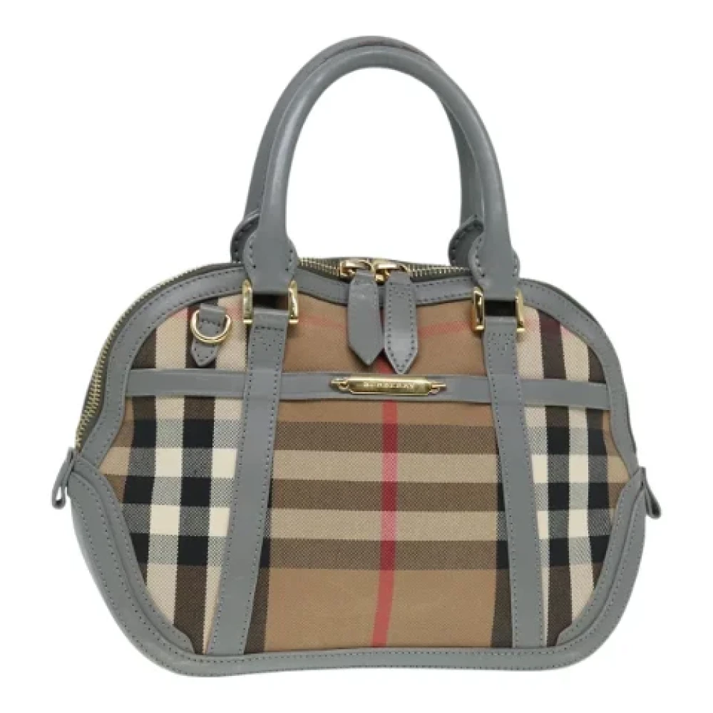 Burberry Vintage Pre-owned Canvas handbags Beige Dames