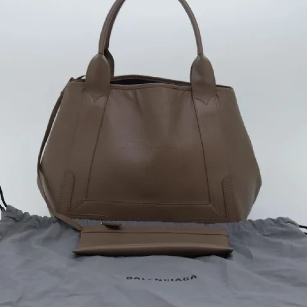 Balenciaga Vintage Pre-owned Leather handbags Gray Dames