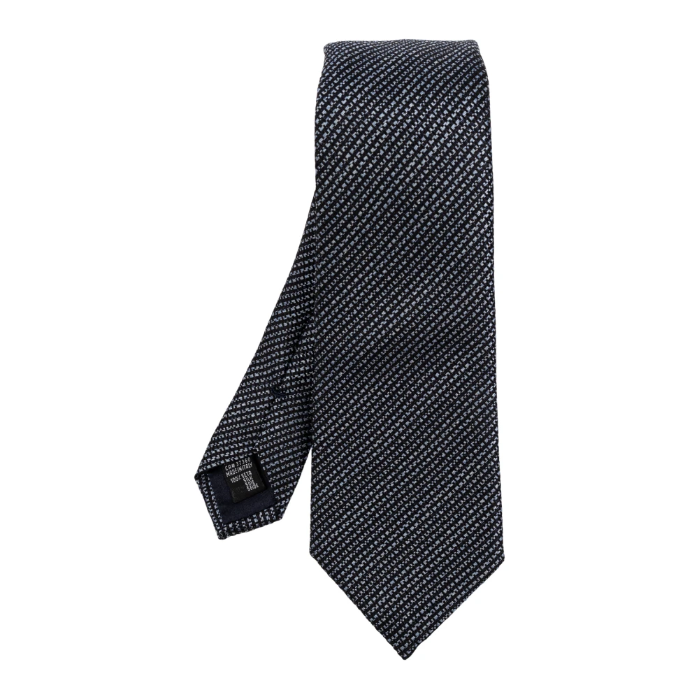 Giorgio Armani Zijden stropdas Blue Heren