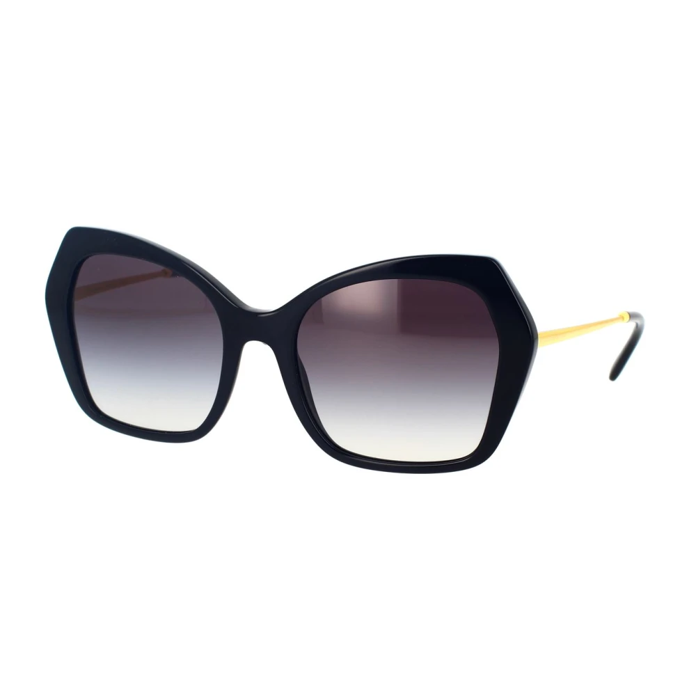 Dolce & Gabbana Women's Black Sunglasses,, Butterfly Style Sunglasses By Dg4399 Medium