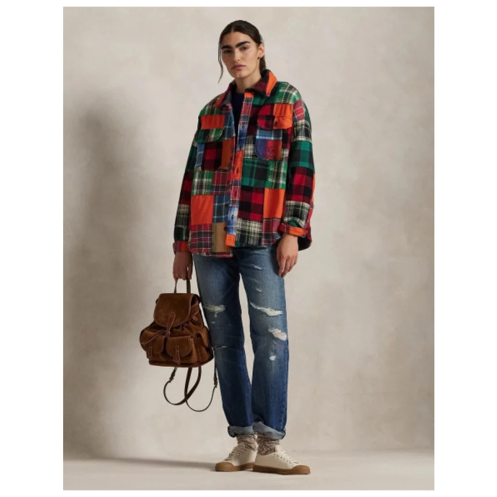 Polo Ralph Lauren Oversized Patchwork Shirt Multicolor Dames