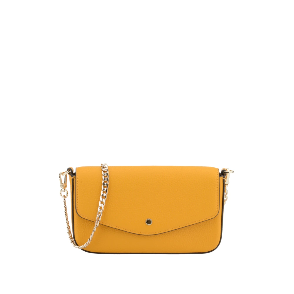 Pourchet Paris Stilren Safran Clutch Väska Yellow, Dam