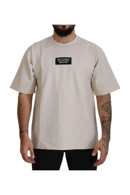 Crewneck T-shirt med korta ärmar
