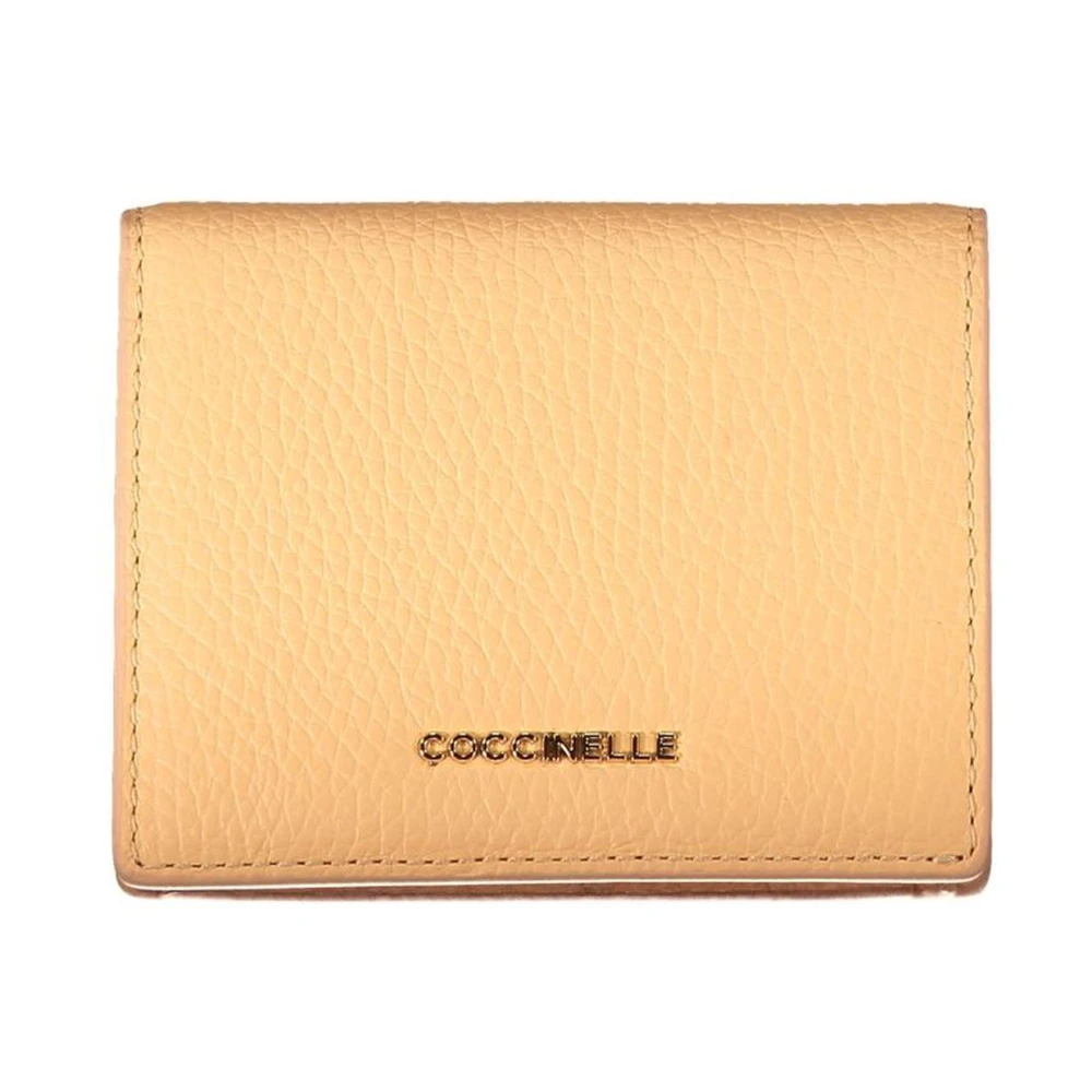 Coccinelle Women's Orange Leather Wallet With Multiple Compartments