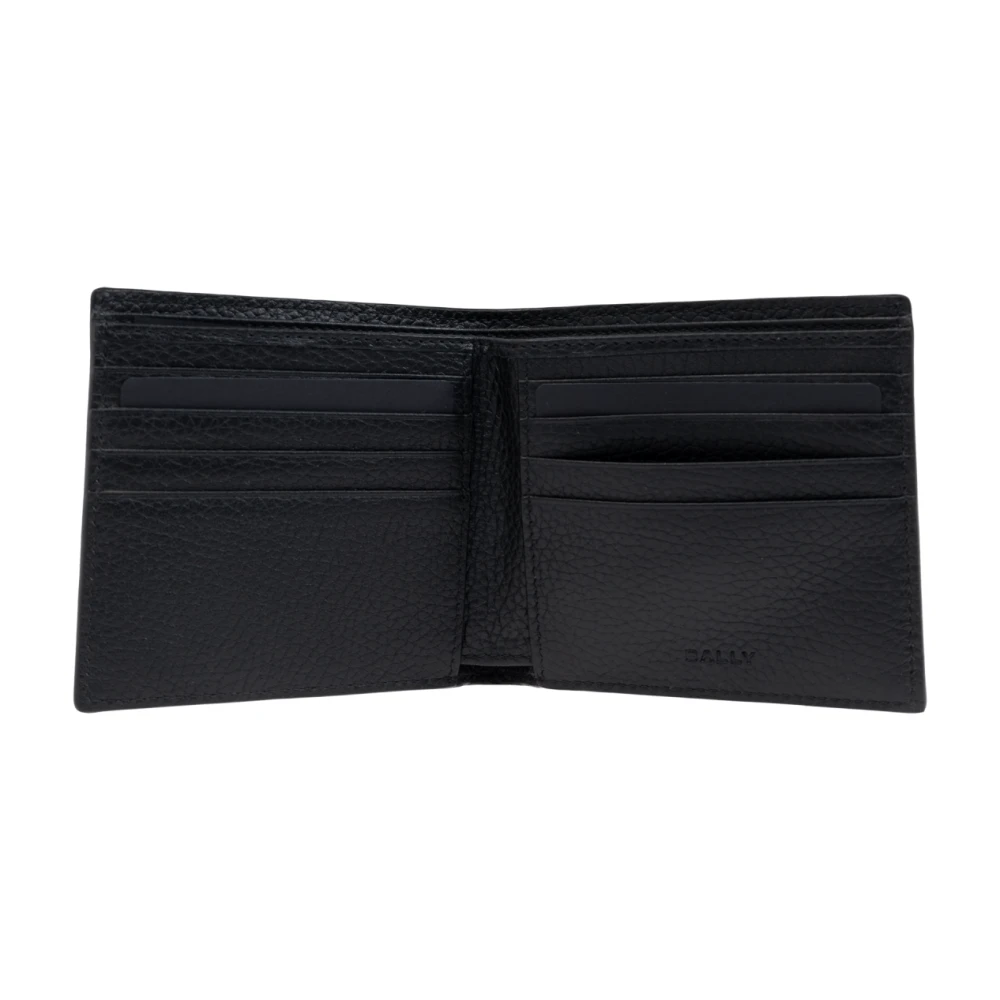 Bally Leren portemonnee Black Heren