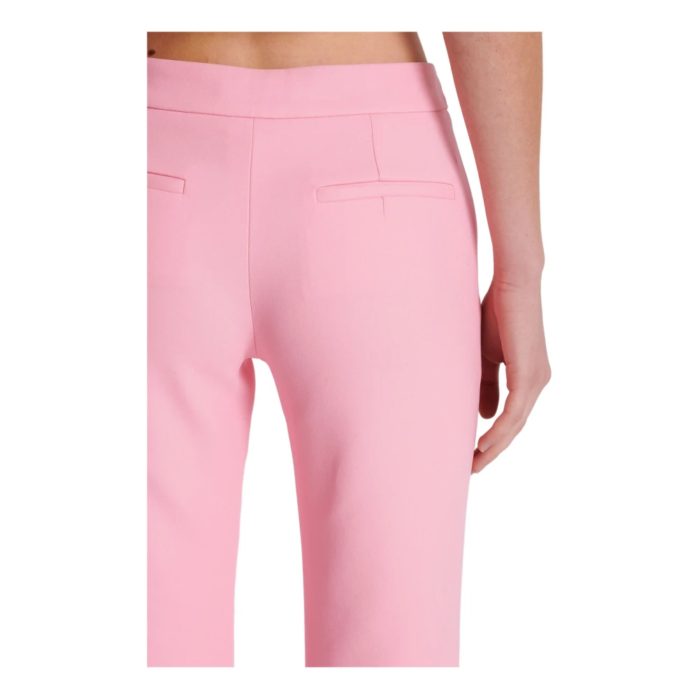 Balmain Crepe Flared Broek Pink Dames