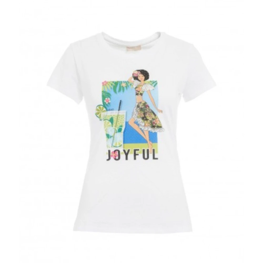 Liu Jo Women's White T-Shirts,, T-Shirts And Polos Collection Extra Small