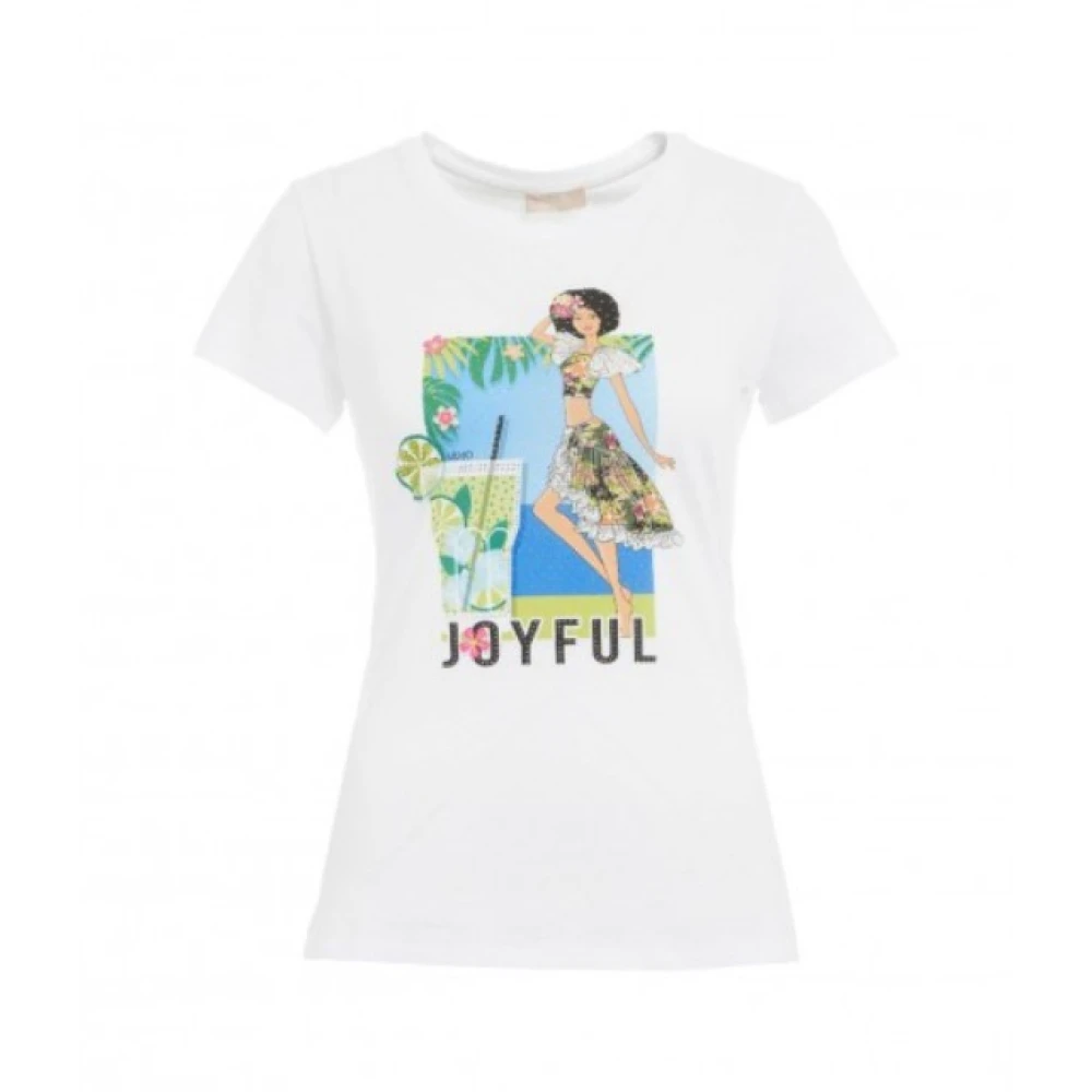 Liu Jo Witte T-shirts en Polos Collectie White Dames