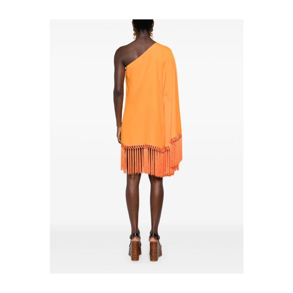 Taller Marmo Oranje Asymmetrische One-Shoulder Jurk Orange Dames