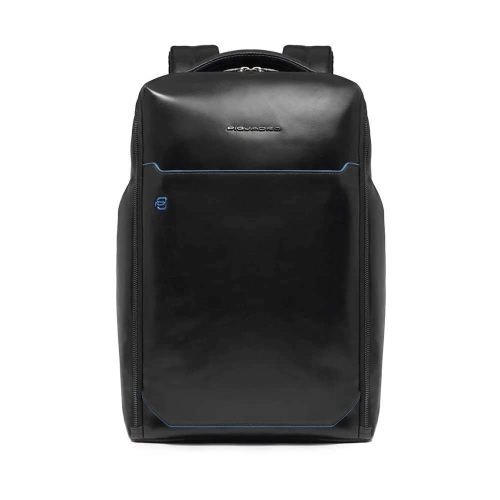 Piquadro Homme Noir Sacs, Taille: One Size Sac À Dos Blue Square 15″