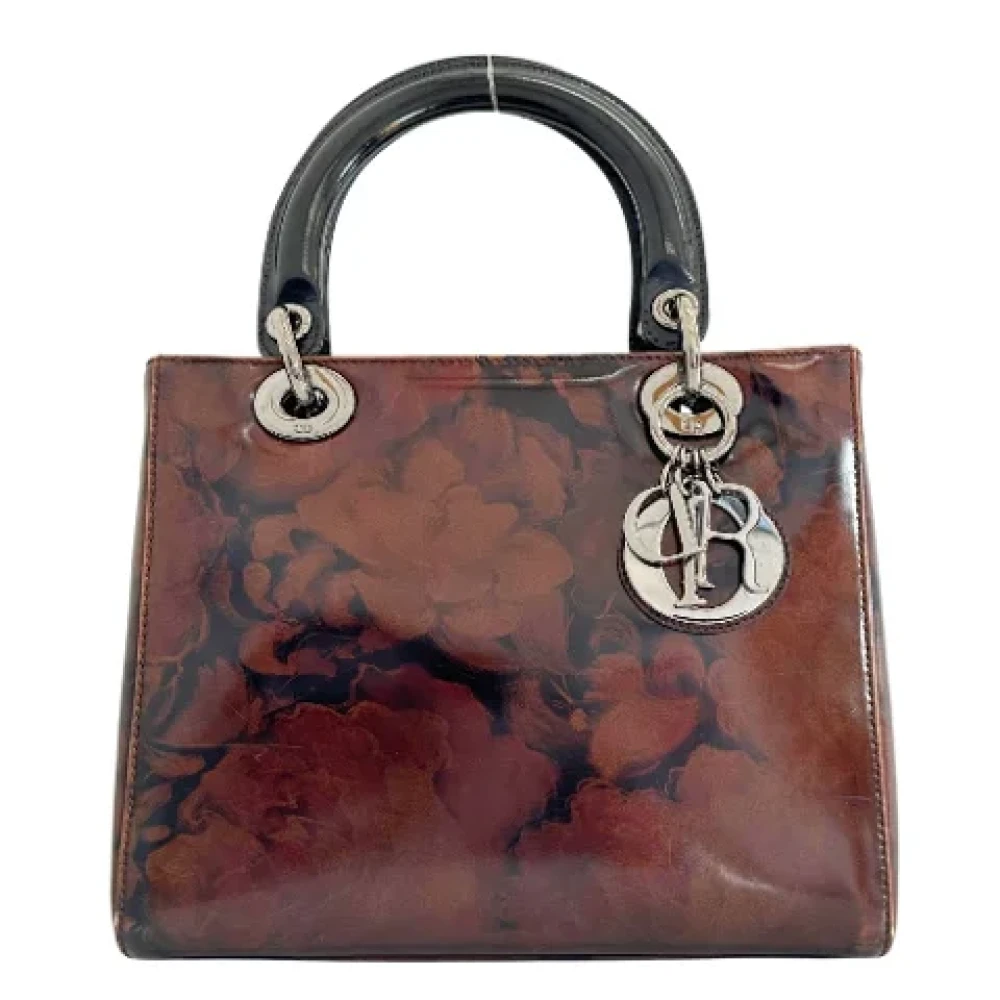 Dior Vintage Pre-owned Leather dior-bags Brown Dames