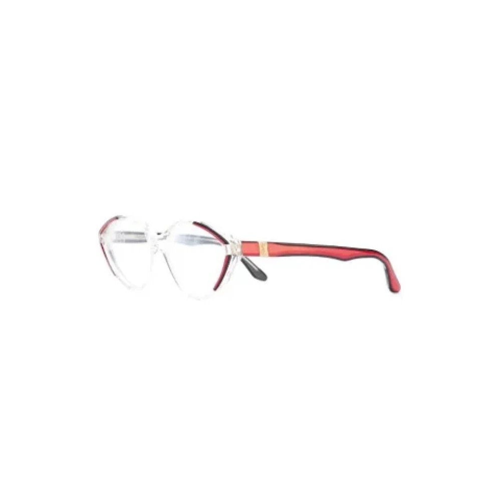Yves Saint Laurent Vintage Pre-owned Acetate sunglasses Red Dames