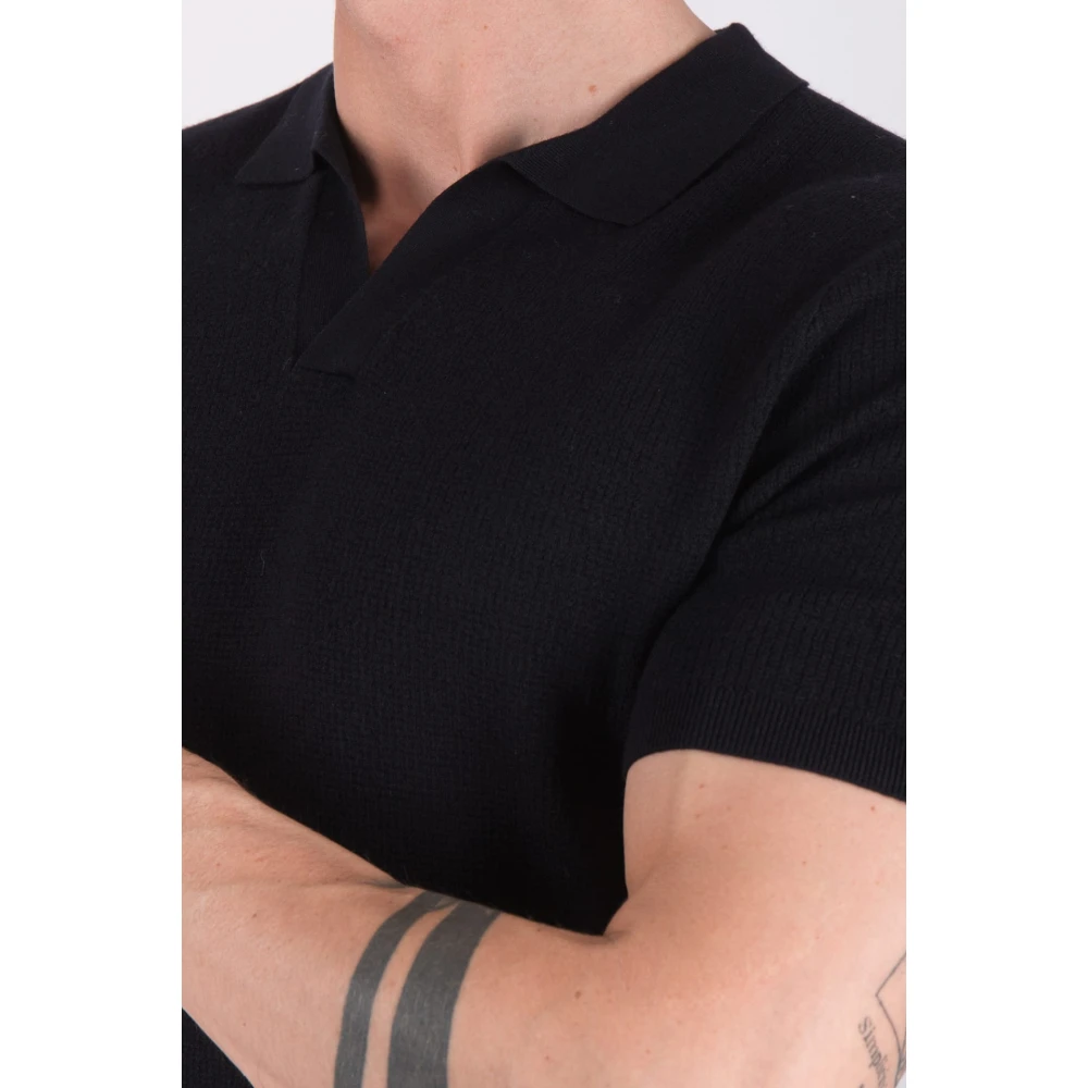 Kiefermann Donkerblauwe Polo Shirt Nilas Blue Heren