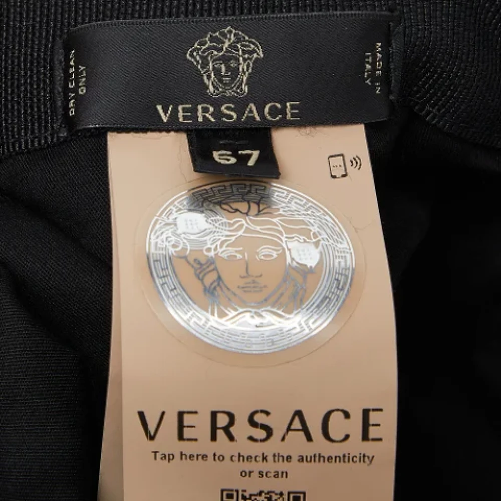 Versace Pre-owned Cotton hats Black Dames
