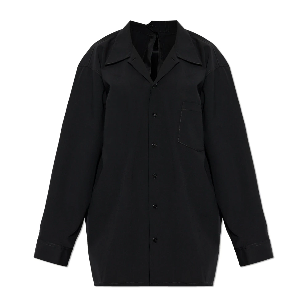 Mm6 Maison Margiela Femme Noir Blouses Et Chemises, Taille: 36 Fr Chemise Avec Poche