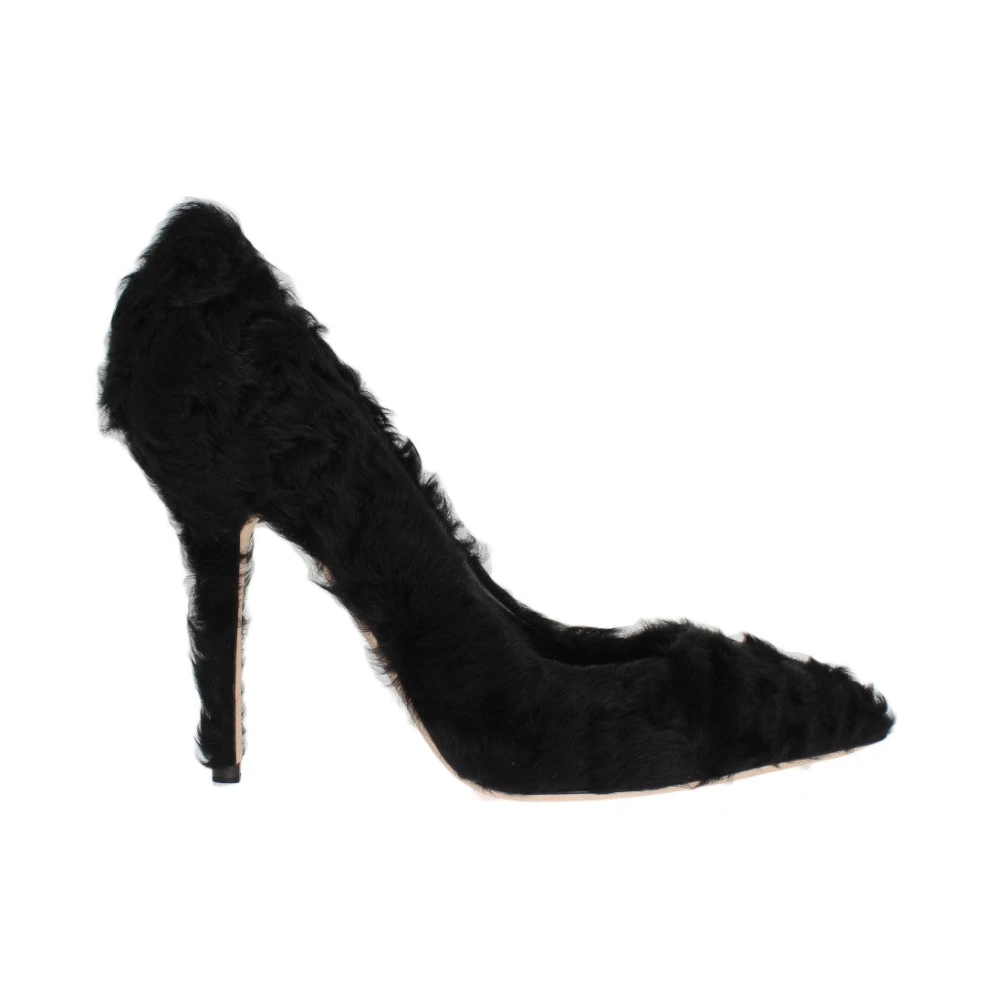 Dolce & Gabbana, Skor, Dam, 40 EU, Läder, Elegant Xiangao Päls Läderpumps