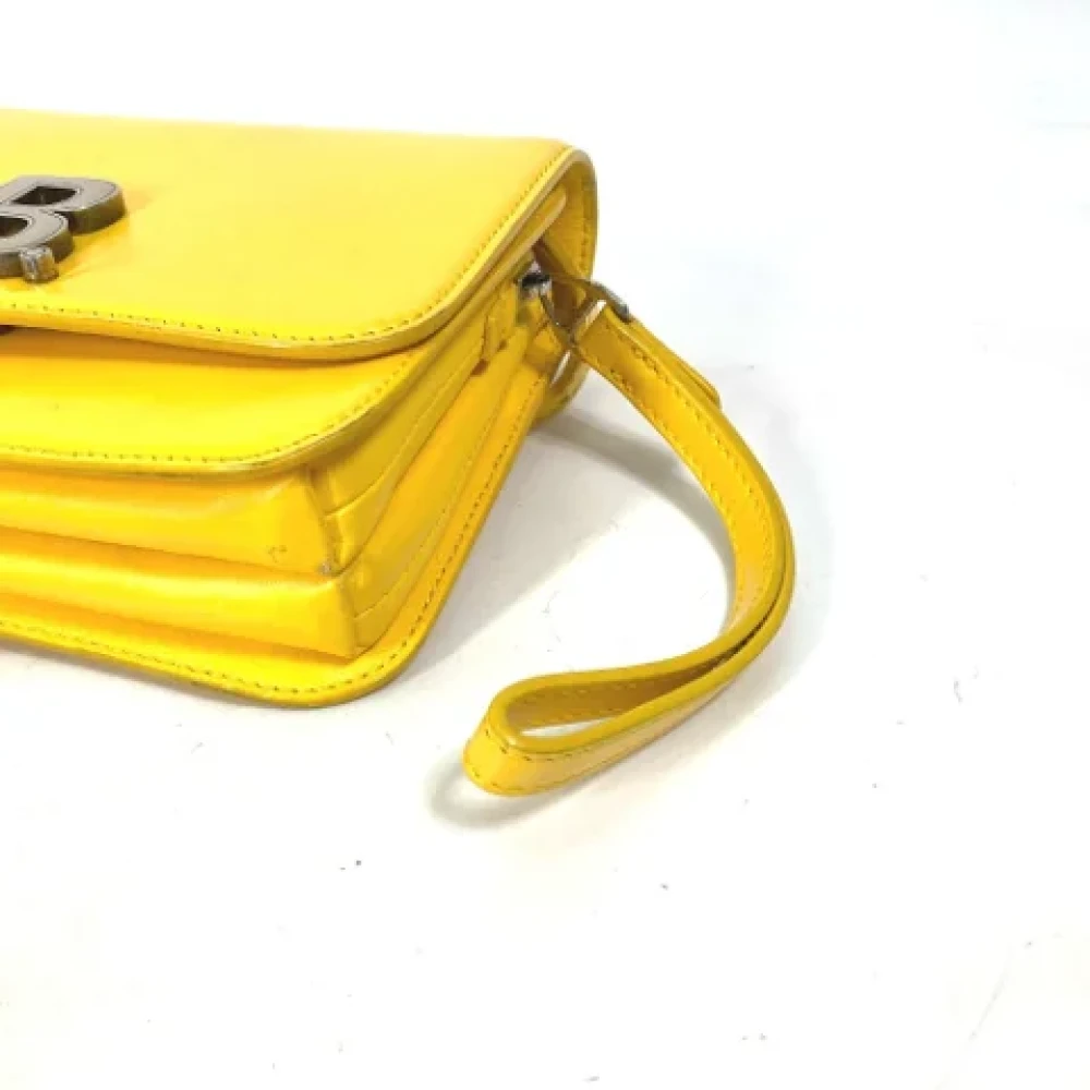 Balenciaga Vintage Pre-owned Leather shoulder-bags Yellow Dames