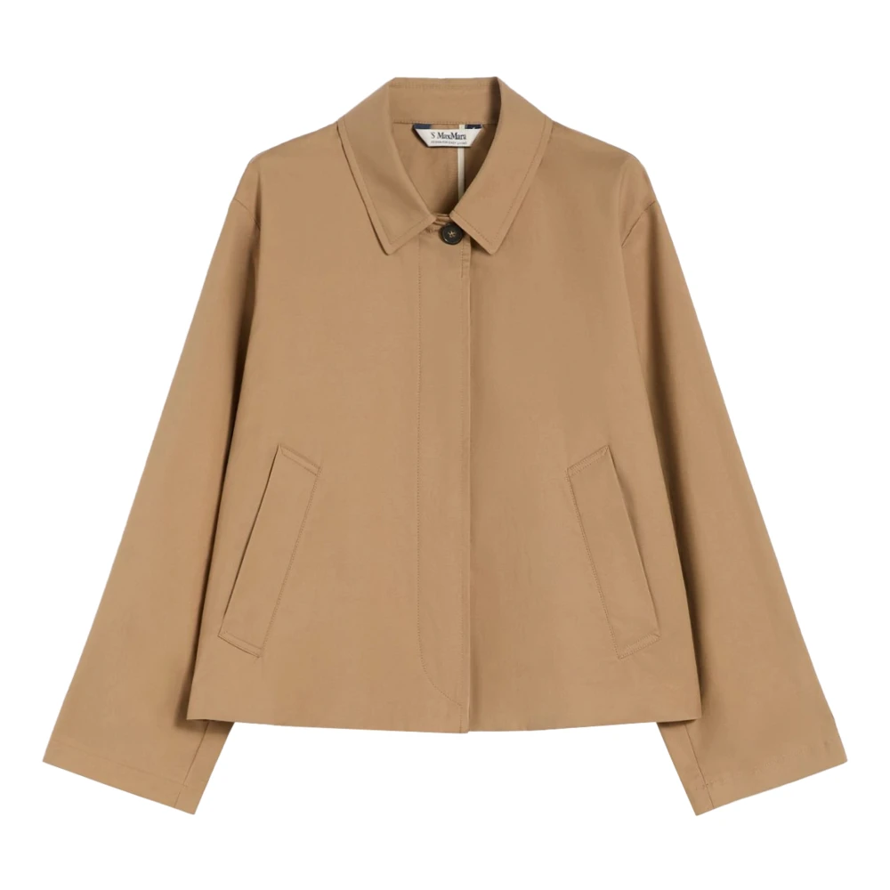 Max Mara Brown Impermeabile - Female - Light Jackets - L - Jackets