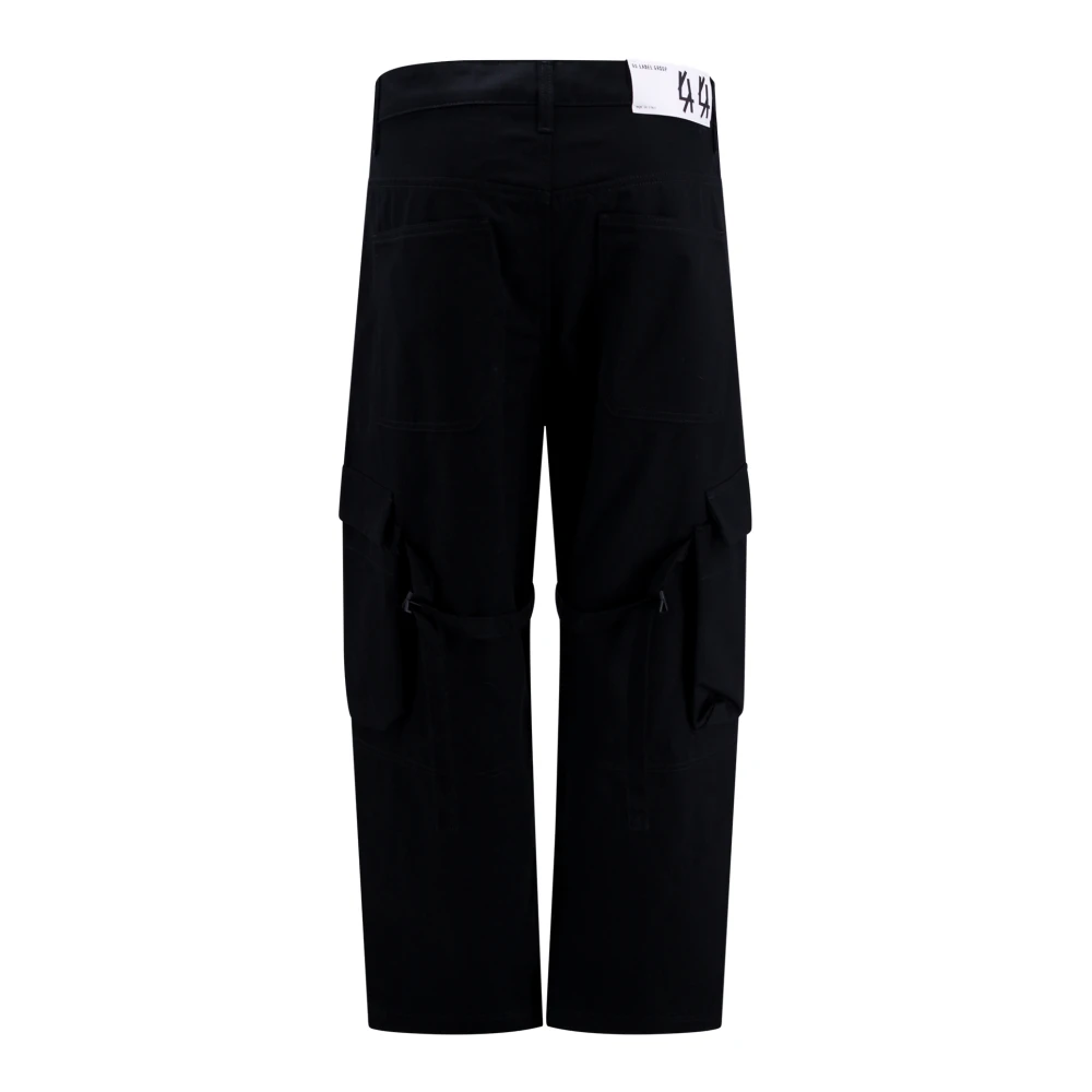 44 Label Group Broek Dames Recht Zwarte Rechte Broek Black Heren