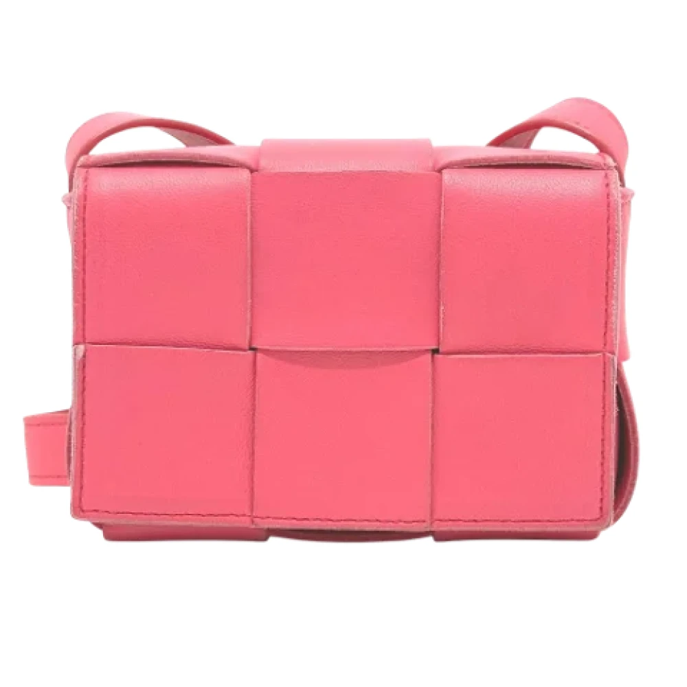 Bottega Veneta Vintage Pre-owned Leather shoulder-bags Pink Dames