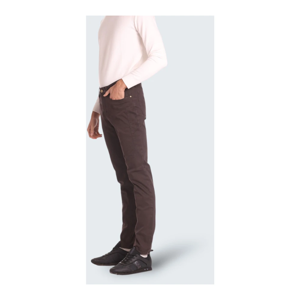 Jeckerson Slim Fit Donkerbruine Jeans Brown Heren