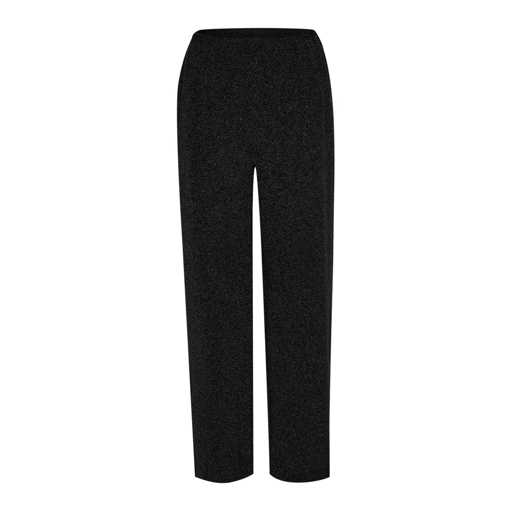 Saint Tropez Zwarte Glitter Wijde Pijp Broek Black Dames