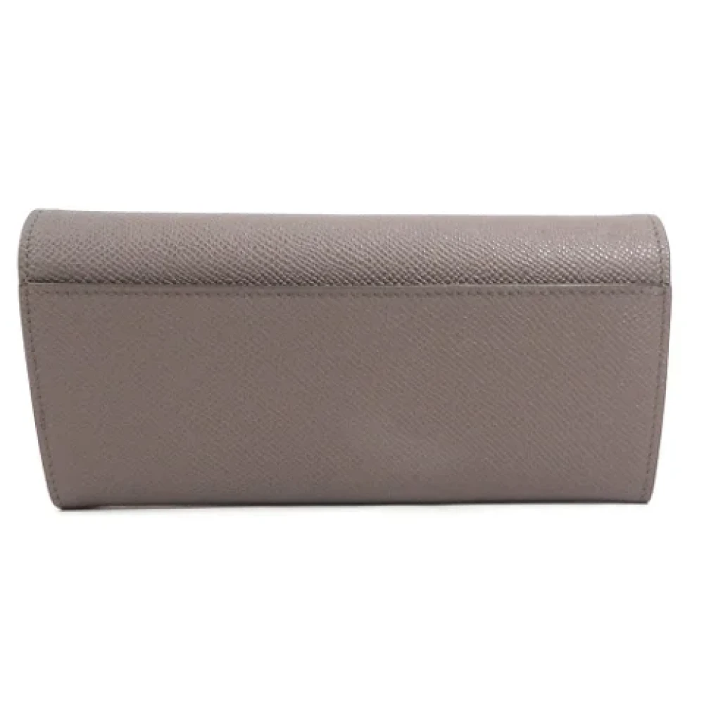 Salvatore Ferragamo Pre-owned Leather wallets Brown Dames