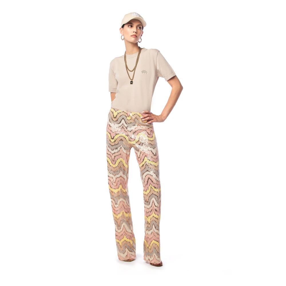 MVP wardrobe Venice Knit T-Shirt Beige Dames